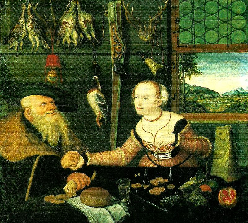 Lucas  Cranach betalning oil painting picture
